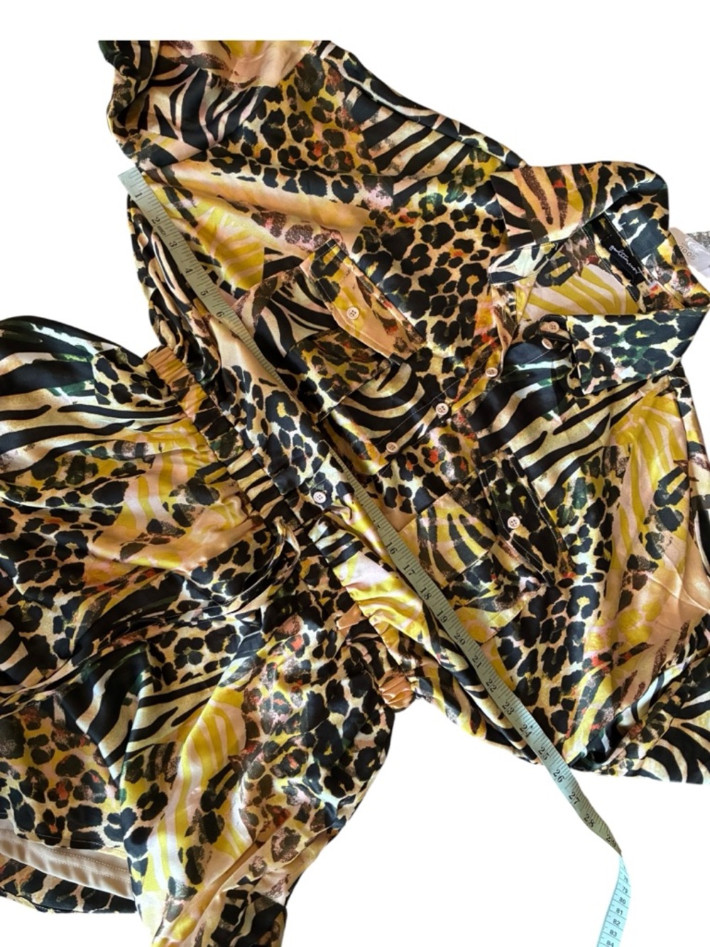 Goodtime U.S.A. mixed animal print long sleeve romper NEW - Picture 12 of 13